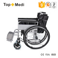 Silla de ruedas manual de acero del hospital médico de los precios baratos de Topmedi